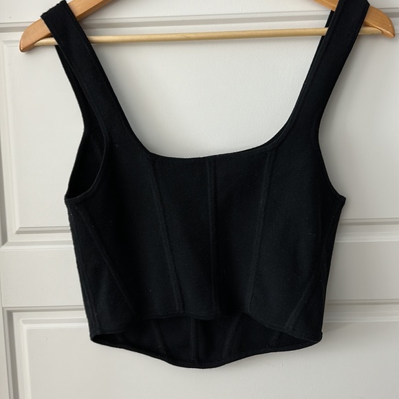 Wilfred corset style knit crop top - Picture 4 of 4